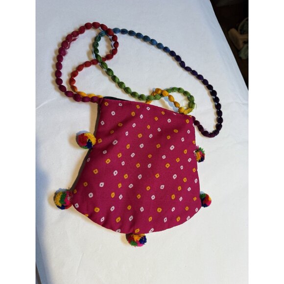 Handmade Embroidered Boho Crossbody Bag With Peacock Design & Multicolor Strap - Picture 8 of 16